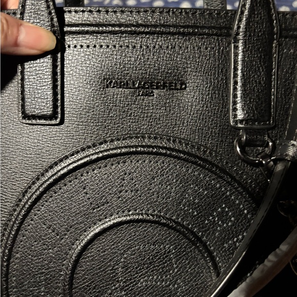 Karl Lagerfeld Black leather Handbag - Picture 5 of 6